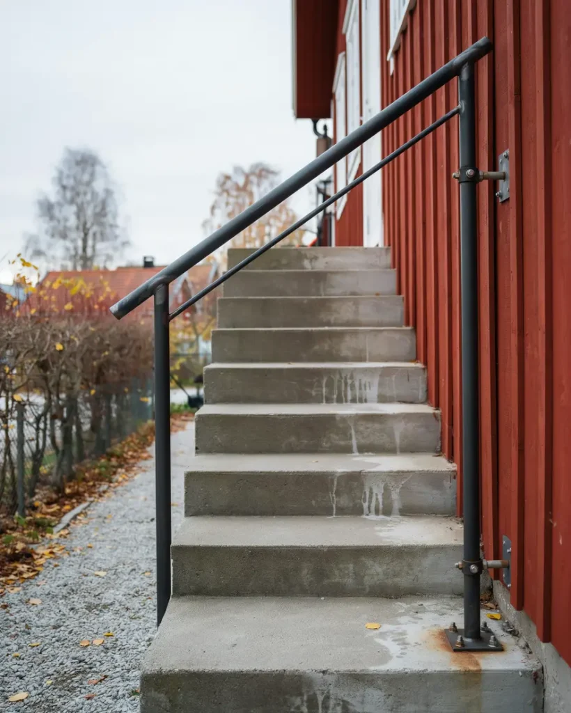 smideshandledare utomhus m tt inf stning och val som g r trappan s krare ret runt